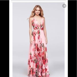 Beautiful cachet rose dress prom